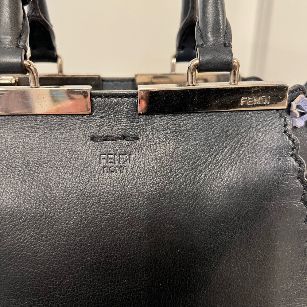 Fendi 3Jours navy blue leather mini bag - Picture 2 of 12
